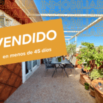 Terraza ático con información destacada de la vivienda vendido